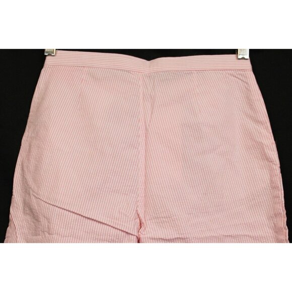 NWT 2006 Gymboree Garden Bloom Easter Pink White Stripe Capris Seersucker sz 10 - Picture 6 of 9